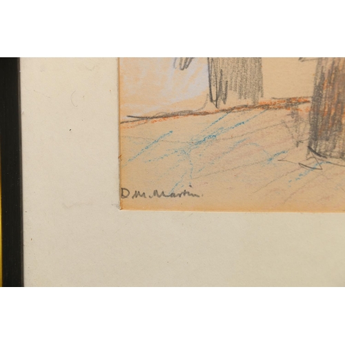 526 - DAVID MCLEOD MARTIN RSW RGI SSA (1922-2018), Penecin, pencil drawing, signed lower left, 12cm x 32cm... 