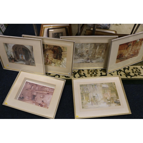 480 - SIR WILLIAM RUSSELL FLINT RA ROI (Scottish 1880-1969), six framed prints, the largest frame size 47c... 