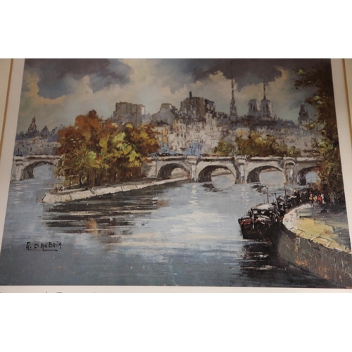 485 - Five framed Parisian prints, frame size 43cm x 47cm. (5)