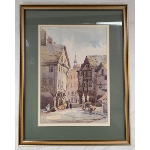 180 - Margaret Morewood Gresley (British 1867-1947).'Old Tower, Dinan'.Watercolour.24cm x 16.5cm.Signed an... 