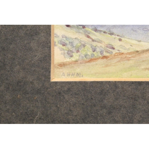 255 - Alexander Henry Hallam Murray (1854-1934).Sutera, Sicily.Watercolour.10cm x 17cm.Signed with initial... 