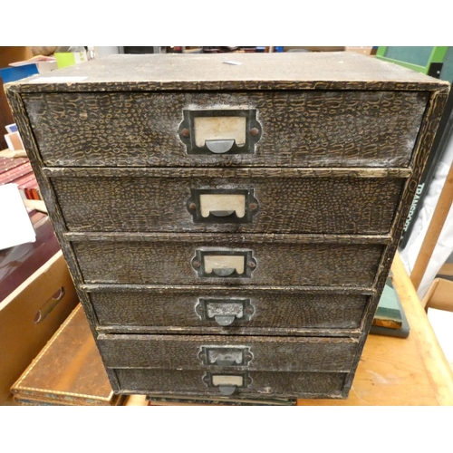 26 - Small set of vintage desk top drawers.