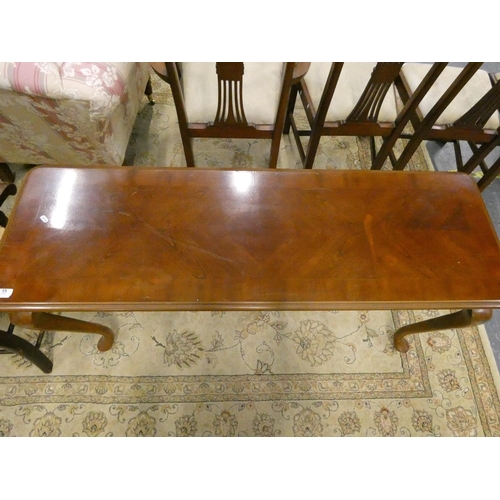 55 - Modern mahogany hall table.