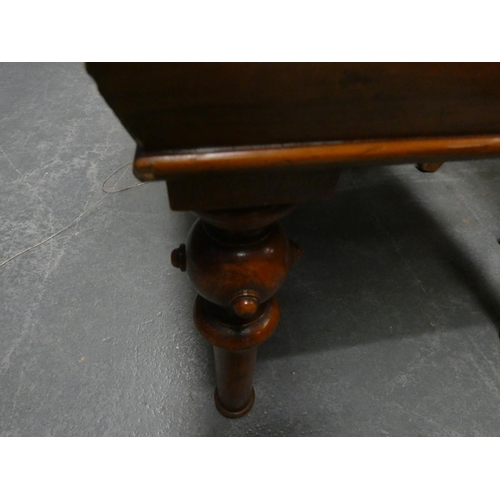 72 - Antique mahogany footstool.