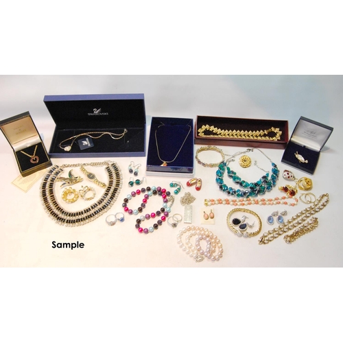 150 - Large quantity of costume and other jewellery, some silver, Gemporia, Swarovski and other brands, mo... 