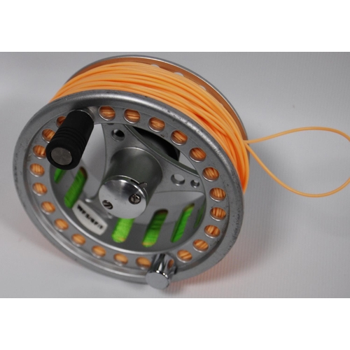 190 - Vision Koma fly reel, no. WFS/6FI, 9cm diameter, and three similar reels.  (4)