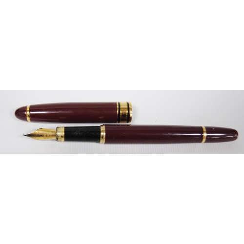 193 - Parker fountain pen with 18k gold nib, a Waterman of France fountain pen, a Sheaffer fountain pen wi... 