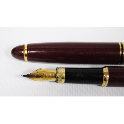 193 - Parker fountain pen with 18k gold nib, a Waterman of France fountain pen, a Sheaffer fountain pen wi... 