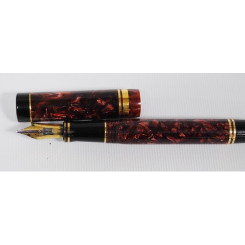 193 - Parker fountain pen with 18k gold nib, a Waterman of France fountain pen, a Sheaffer fountain pen wi... 