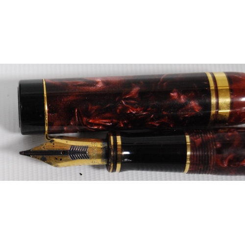 193 - Parker fountain pen with 18k gold nib, a Waterman of France fountain pen, a Sheaffer fountain pen wi... 