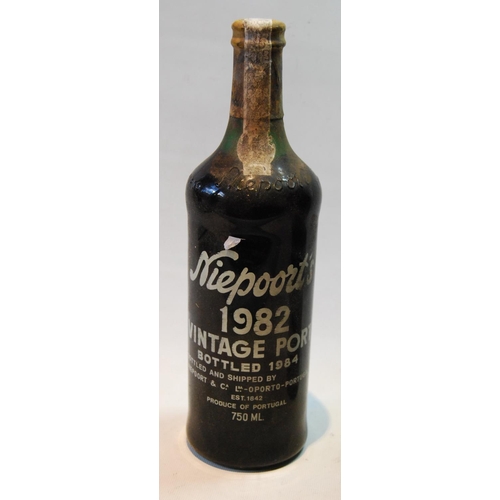 195 - Dow Vintage 1963 port, Niepoorts 1982 vintage port, 750ml, and Dow's 20 year old tawny port, 20% vol... 