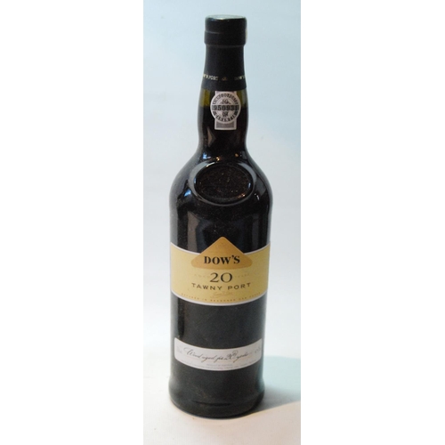 195 - Dow Vintage 1963 port, Niepoorts 1982 vintage port, 750ml, and Dow's 20 year old tawny port, 20% vol... 