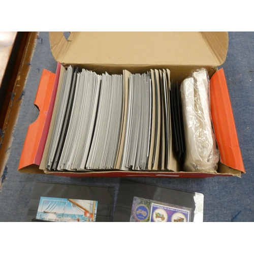 121 - Box of stamps and First Day Covers.