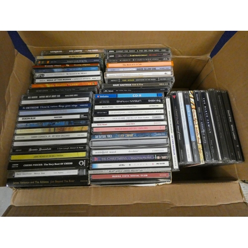 124 - Large box of CDs.