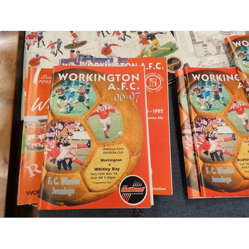 157 - Large collection of Workington football programmes, mostly form 1990s to 2000s.