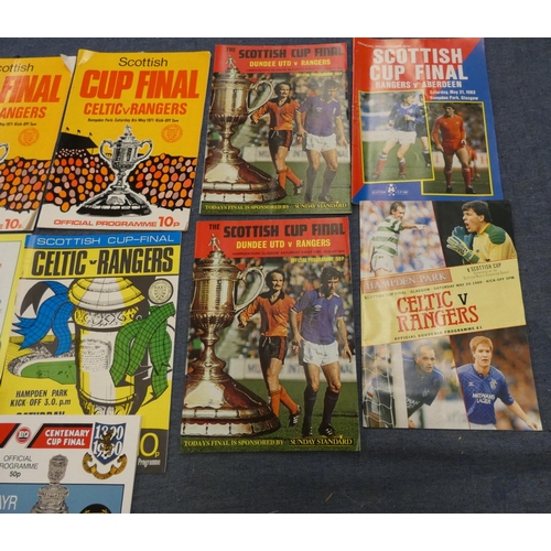 161 - Scottish Cup Final programmes, England Scotland 1972, 1973, 1974.