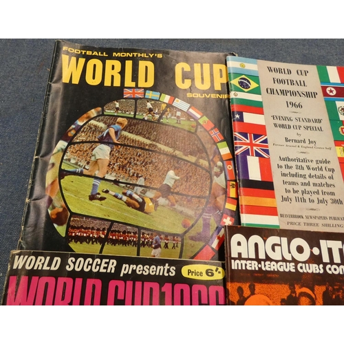 163 - World Cup 1966 Digest, World Cup programmes including Brazil, Scotland and Holland.