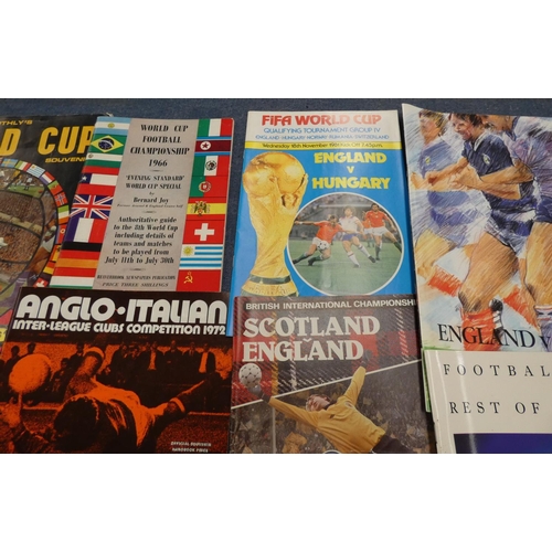 163 - World Cup 1966 Digest, World Cup programmes including Brazil, Scotland and Holland.