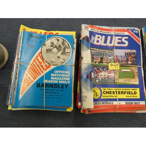 243 - Carlisle United football programmes 1981, 1983, 1985 and 1987.