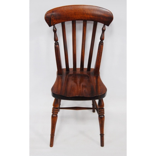 196 - Apprentice chair modelled as a Victorian bar-back kitchen chair, 48.5cm high.