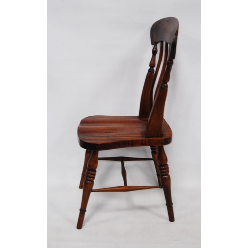 196 - Apprentice chair modelled as a Victorian bar-back kitchen chair, 48.5cm high.