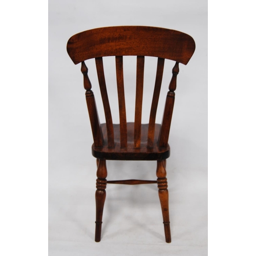 196 - Apprentice chair modelled as a Victorian bar-back kitchen chair, 48.5cm high.