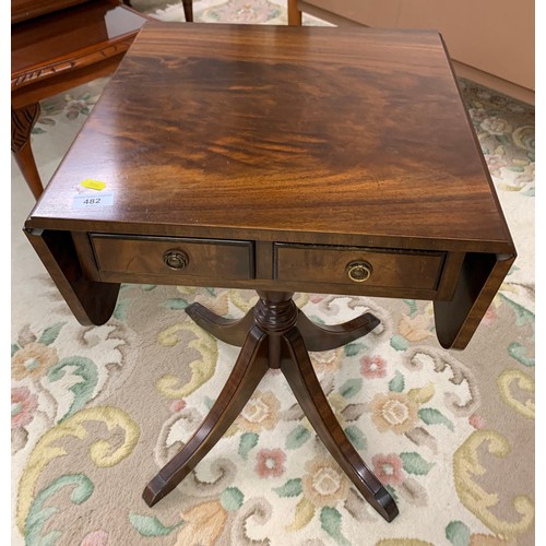 482 - Mahogany sofa table style occasional table