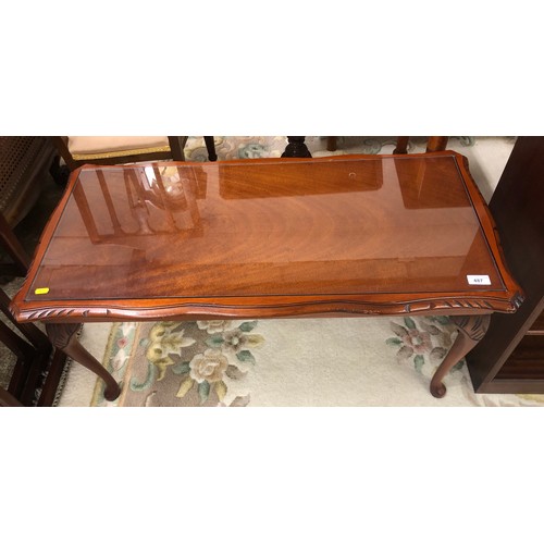 487 - Mahogany occasional table