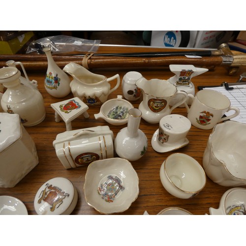 14 - Large collection of crested ware.