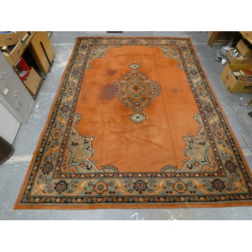 452 - Early 20th Century Arts and Crafts Donegal hand knotted carpet in the Turkish style, c.1920, probabl... 