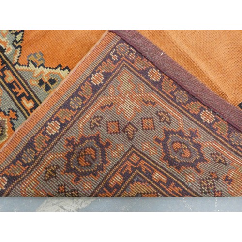 452 - Early 20th Century Arts and Crafts Donegal hand knotted carpet in the Turkish style, c.1920, probabl... 