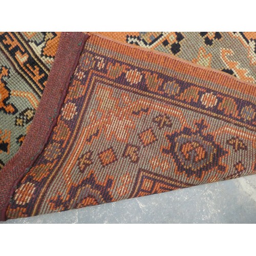 452 - Early 20th Century Arts and Crafts Donegal hand knotted carpet in the Turkish style, c.1920, probabl... 