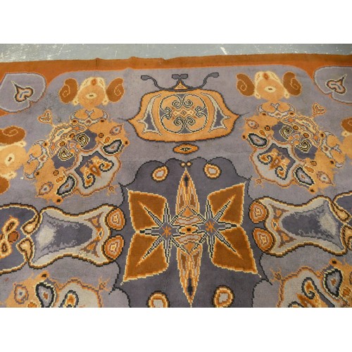 453 - Early 20th Century Art Nouveau / Arts & Crafts hand knotted carpet, c.1910, possibly of Dutch ma... 