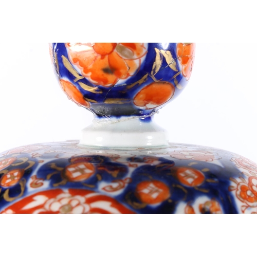 101 - Chinese Imari pattern temple jar and cover, 50cm tall.