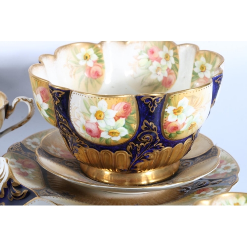 George Jones and Sons Crescent China twelve-place, forty-piece tea