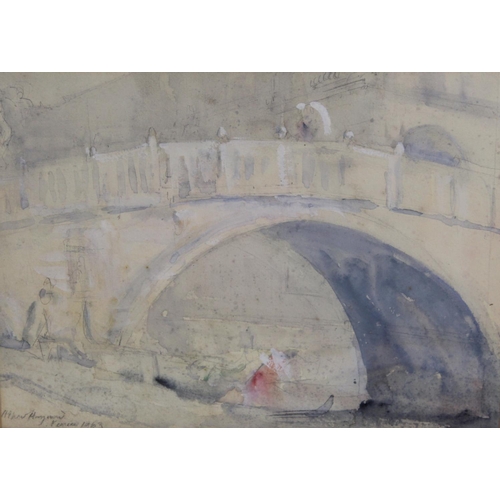 293 - Alfred Robert Hayward (1875-1971).Venice.Watercolour over pencil heightened with white.28.5cm x 39cm... 