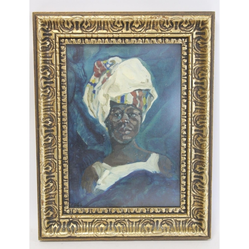 294 - Michael O'Rorke (1895-1981 Mid 20th Century British School) .Portrait of an African woman in traditi... 