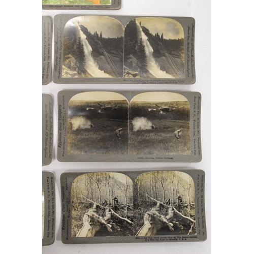 302 - Two hand held stereoscopic viewers; a small collection of stereoscopic views by Keystone View Compan... 