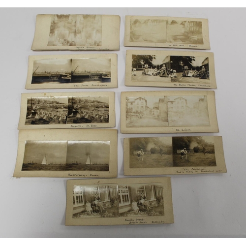 302 - Two hand held stereoscopic viewers; a small collection of stereoscopic views by Keystone View Compan... 