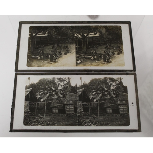 302 - Two hand held stereoscopic viewers; a small collection of stereoscopic views by Keystone View Compan... 