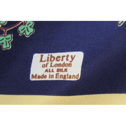 412 - Liberty of London vintage silk scarf commemorating the Silver Jubilee of Queen Elizabeth II 1977. Ap... 