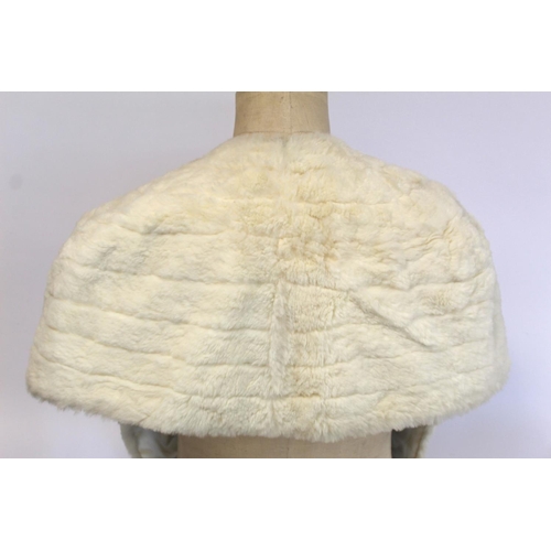 419 - Vintage ermine stole retailed by Browns of Chester; a fur muff labelled for St. Bernhard of London; ... 