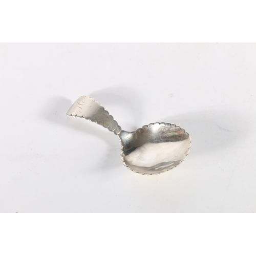 66 - Sterling silver caddy spoon, William and Patrick Cunningham, Edinburgh, 1815, 13.