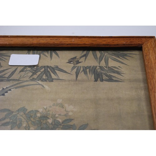 248 - 18th Century Chinese SchoolFowls, bamboos and flowering shrubsPrint, 48cm x 29cm.... 