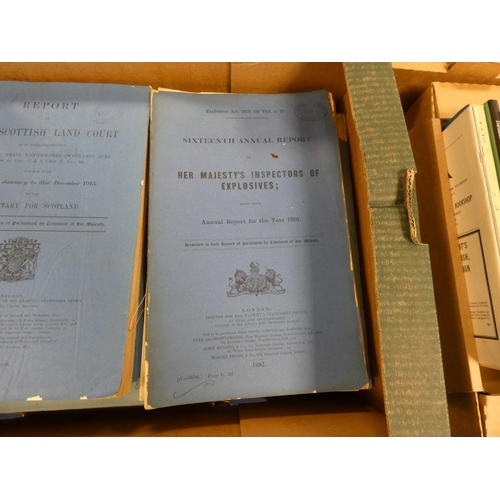 62 - H.M.S.O.  A carton of various Parliamentary Reports & related vols.