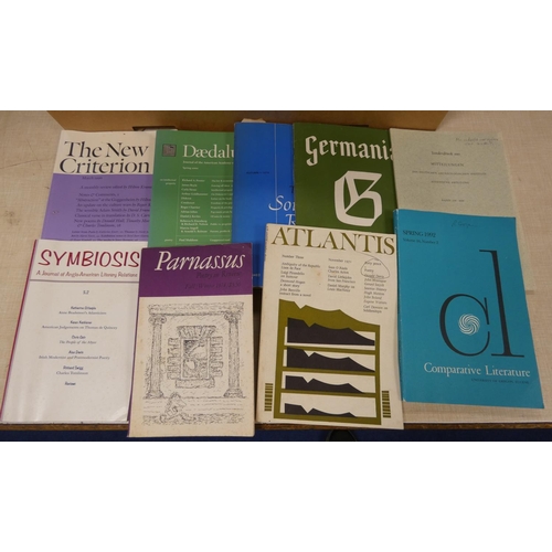 65 - Poetry including Reviews & Periodicals.  A carton of softback publications.... 