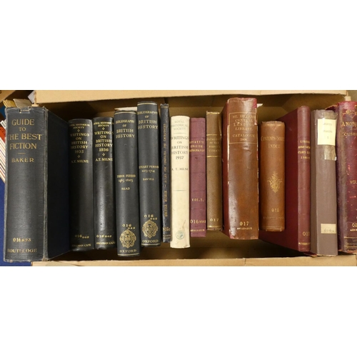 73 - Books & Bibliography.  A carton of various vols.