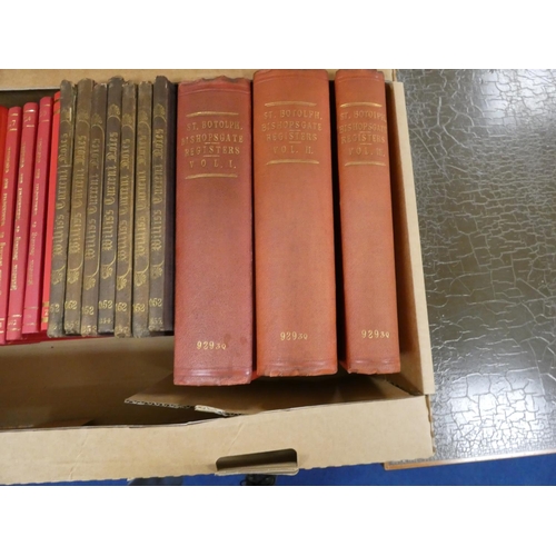 81 - HISTORIC SOC. OF LANCASHIRE & CHESHIRE. Transactions. 15 various vols. Orig. red cloth. Late 195... 