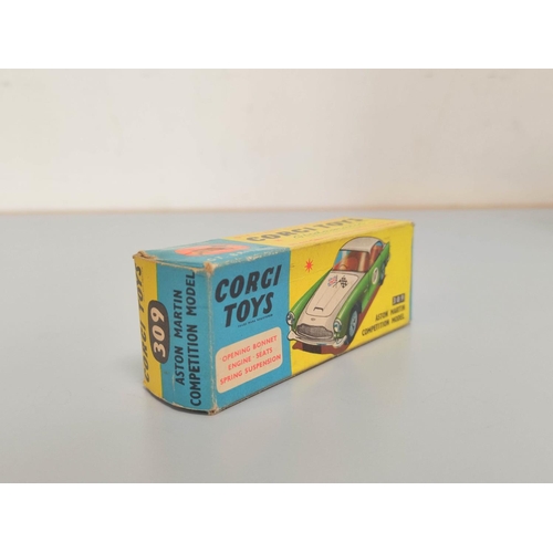 17 - Corgi Toys- Aston Martin DB4 Competition Model no 309 complete with box.