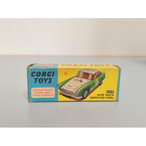 17 - Corgi Toys- Aston Martin DB4 Competition Model no 309 complete with box.